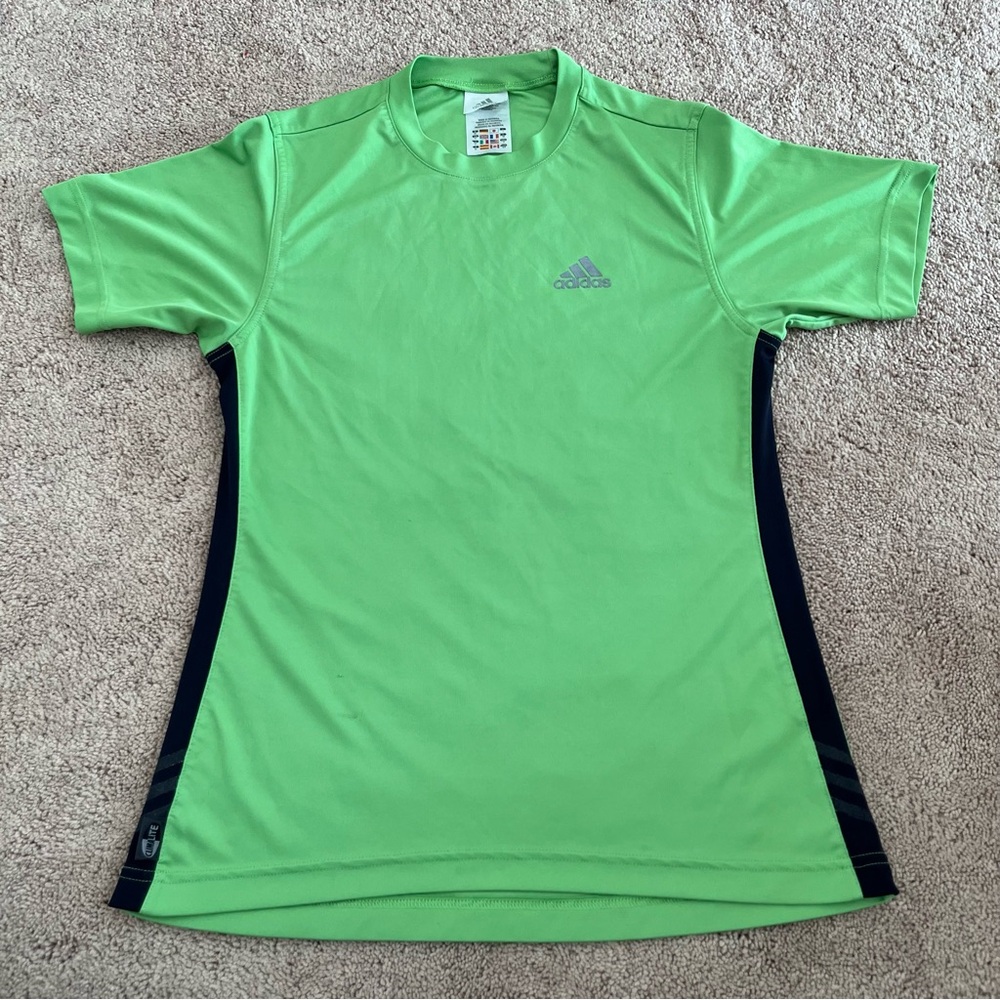Adidas Lime Green Sports Tee